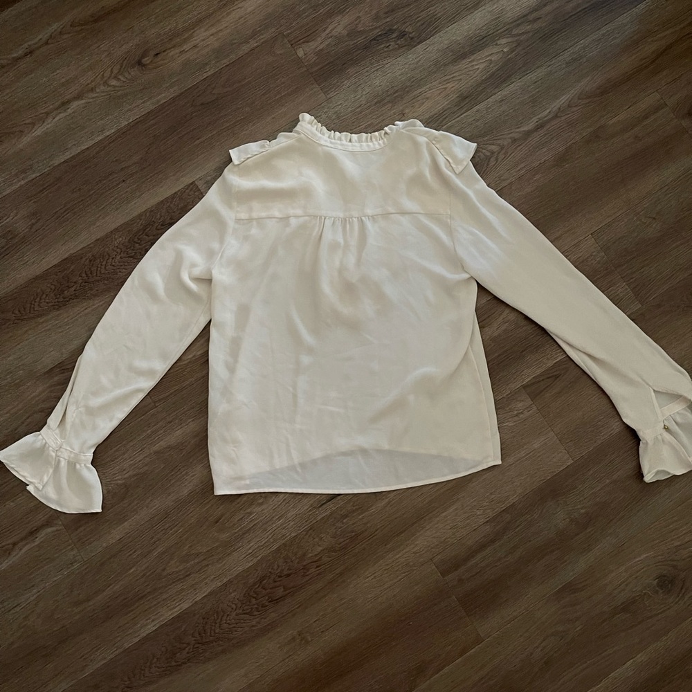 Zara Basic Collection Ruffle Blouse. - image 3